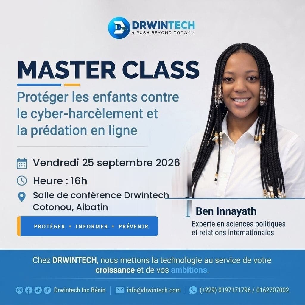 MASTER CLASS : Protéger les enfants contre le cyber-harcèlement et la prédation en ligne