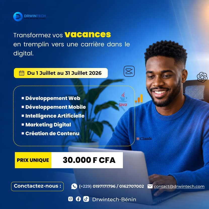 Transforme tes vacances en tremplin vers le digital — Drwintech