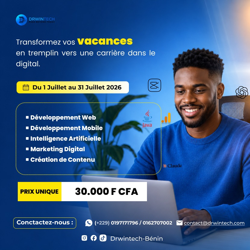 Transforme tes vacances en tremplin vers le digital — Drwintech